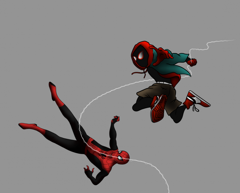 Spiderman - Miles en Peter